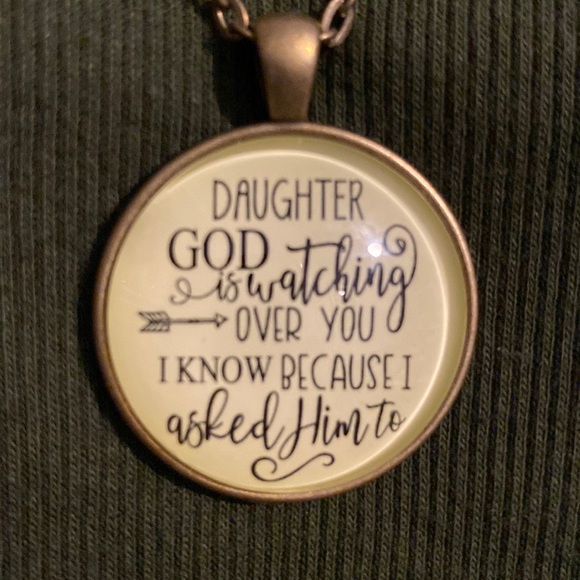 Gutsy Goodness Jewelry - 💜To Daughter Necklace “He Is Watching Over You” Love From Mom💜